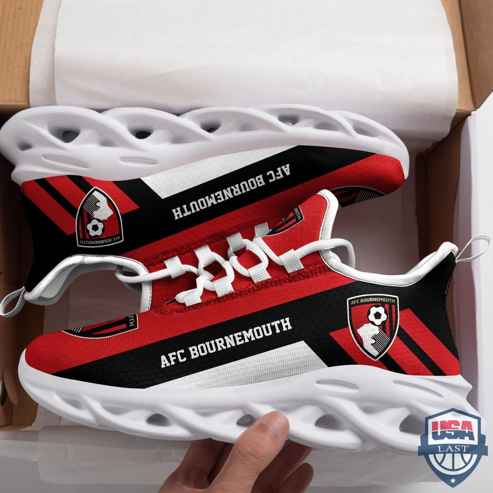 AFC Bournemouth Red Black Max Soul Shoes Women Men MS0601