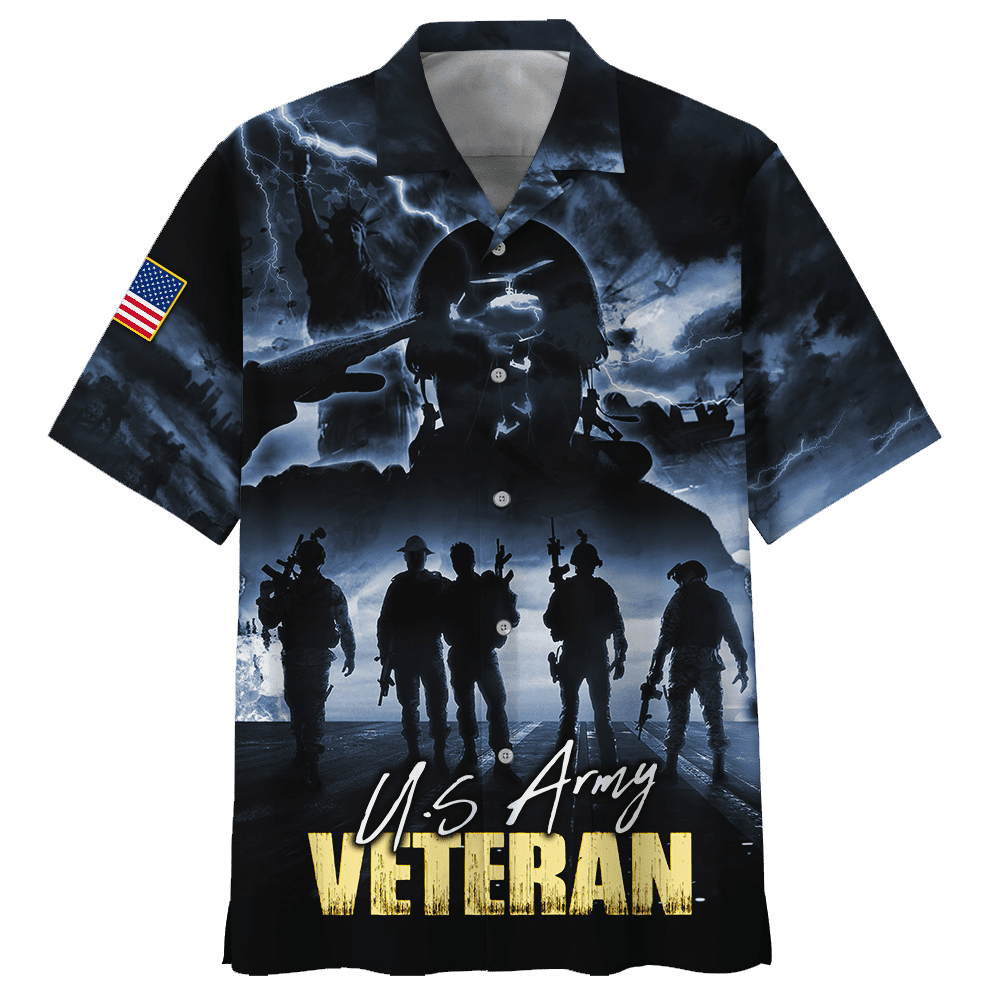 Brave U.S.Army Veteran Hawaiian Shirt HW0601