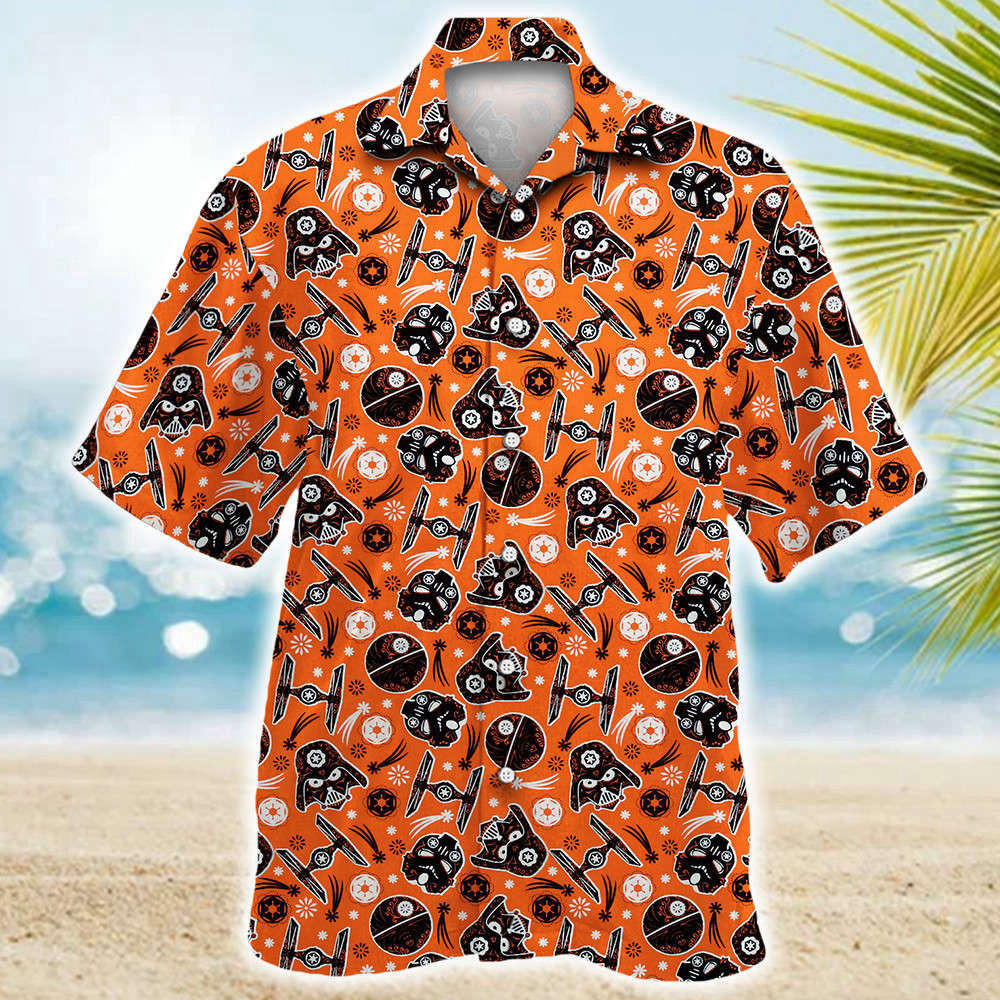 Star Wars Darth Vader Sugar Skull Hawaiian Shirt Shorts Summer 2023 Hot HW0601