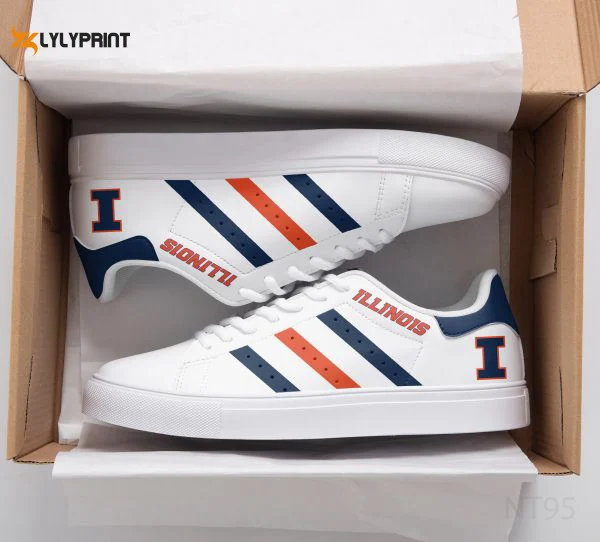 Illinois Fighting Illini Skate Shoes For Men Women Fans Gift  ST0801