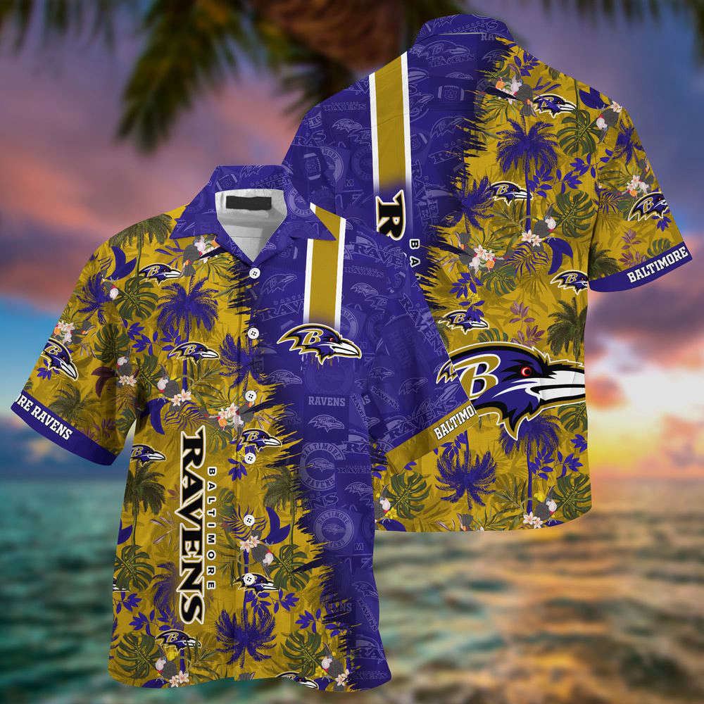 Baltimore Ravens NFL-Summer Hawaii Shirt And Shorts For Your Loved Ones HW0601
