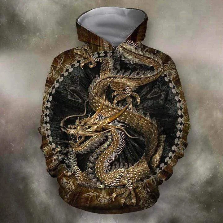 Amazing Chinese Dragon 3D All Print Hoodie, Zip- Up Hoodie HZ0501