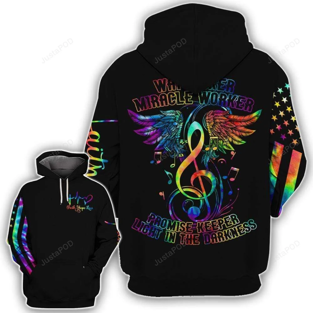 Way Maker Miracle Music 3D All Print Hoodie, Zip- Up Hoodie HZ0501