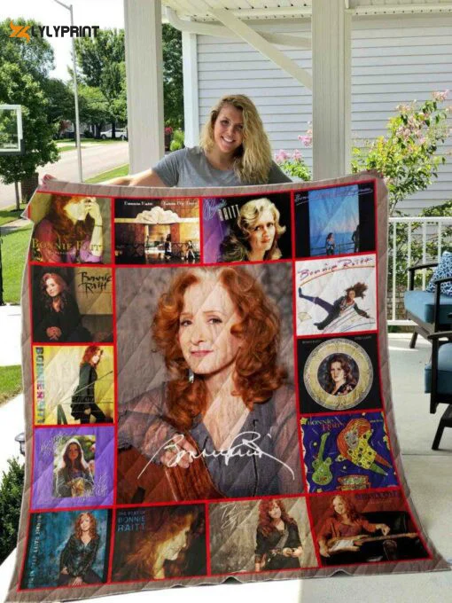 Bonnie Raitt 1 Quilt Blanket For Fans Home Decor Gift , Soft Quilt, King Size, All Season Cozy Quilt QB0901