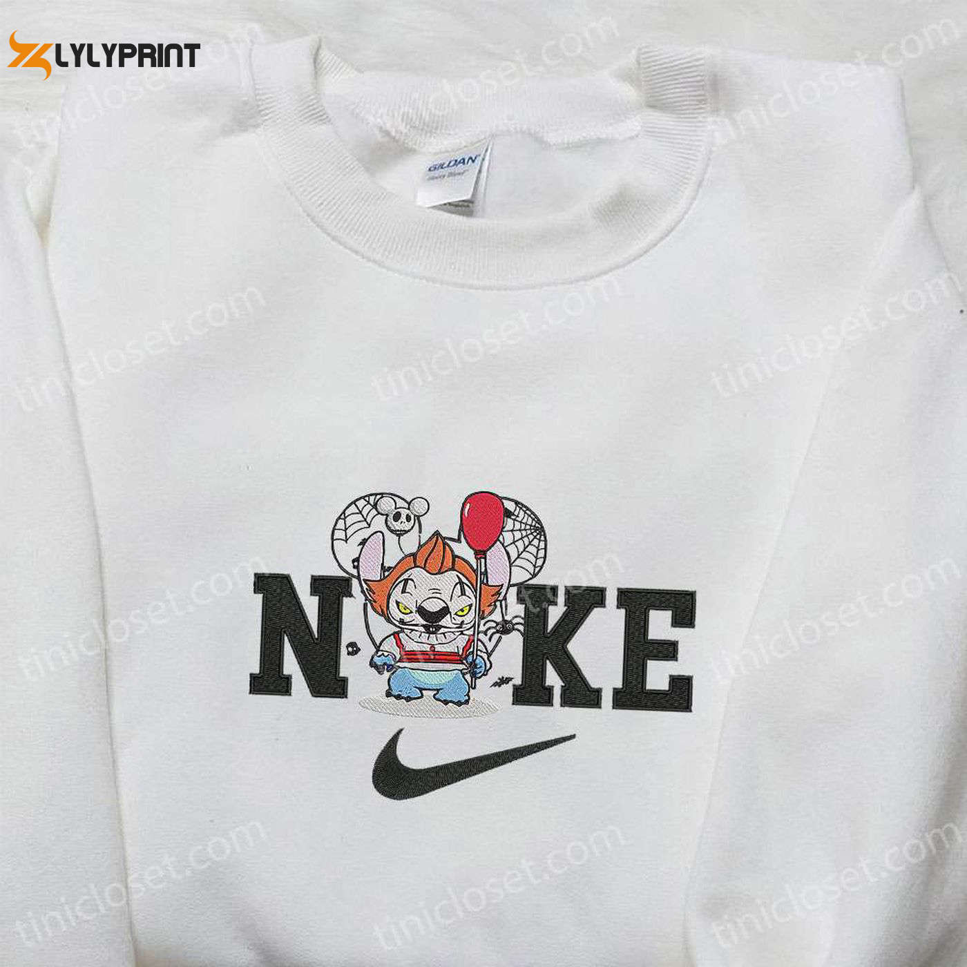 Nike x Chibi Pennywise Stitch Shirt & Disney Halloween Hoodie Perfect Gifts for Halloween Lovers HZ0501