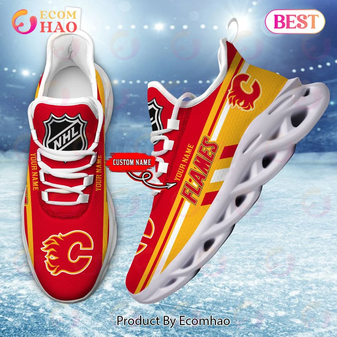 Calgary Flames Perfect Gift for fans Max Soul Chunky Sneakers, Shoes  Unisex sneakers MS0601
