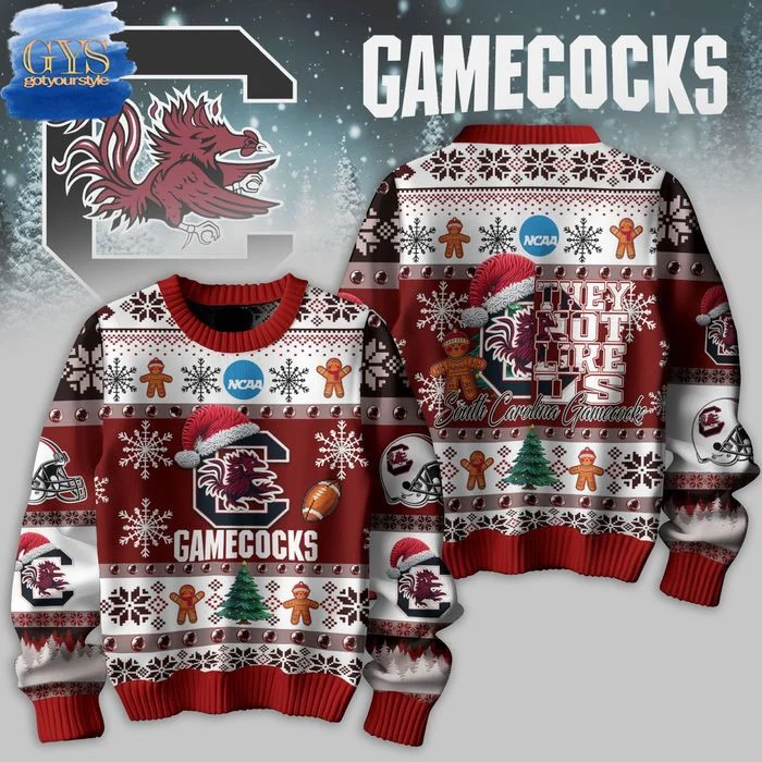 Carolina Gamecocks They Not Like Us Ugly Christmas Sweater , Cozy Soft Unisex Pullover SW0601