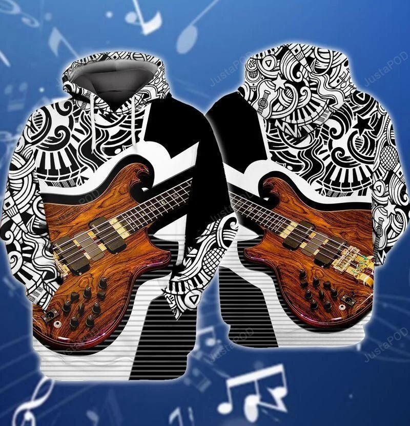 Guitar 3D All Over Print Hoodie, Zip-up Hoodie HZ0501
