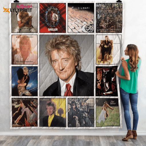 Rod Stewart Quilt Blanket For Fans Home Decor Gift , Soft Quilt, King Size, All Season Cozy Quilt QB0901