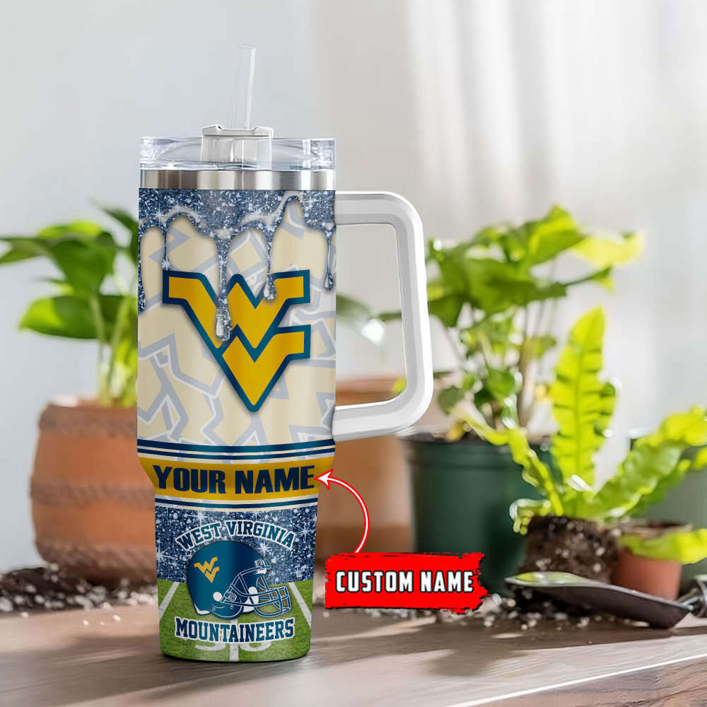 West Virginia Mountaineers Personalized Stanley Tumbler 40oz 0501TB40