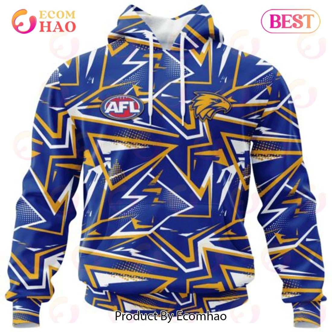 AFL West Coast Eagles Special Abstract Design Hoodie, Zip Hoodie, Man - Women, Warm, Premium Quality HZ0501
