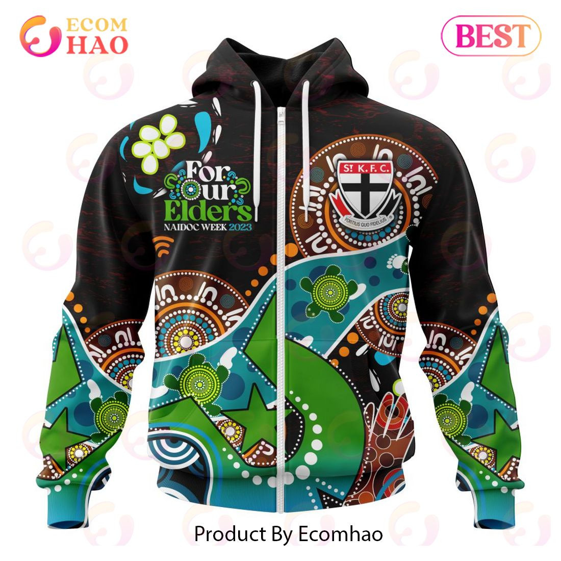 AFL St Kilda Football Club Special Design For NAIDOC Week For Our Elders 3D Hoodie, Zip Hoodie, Man - Women, Warm, Premium Quality HZ0501