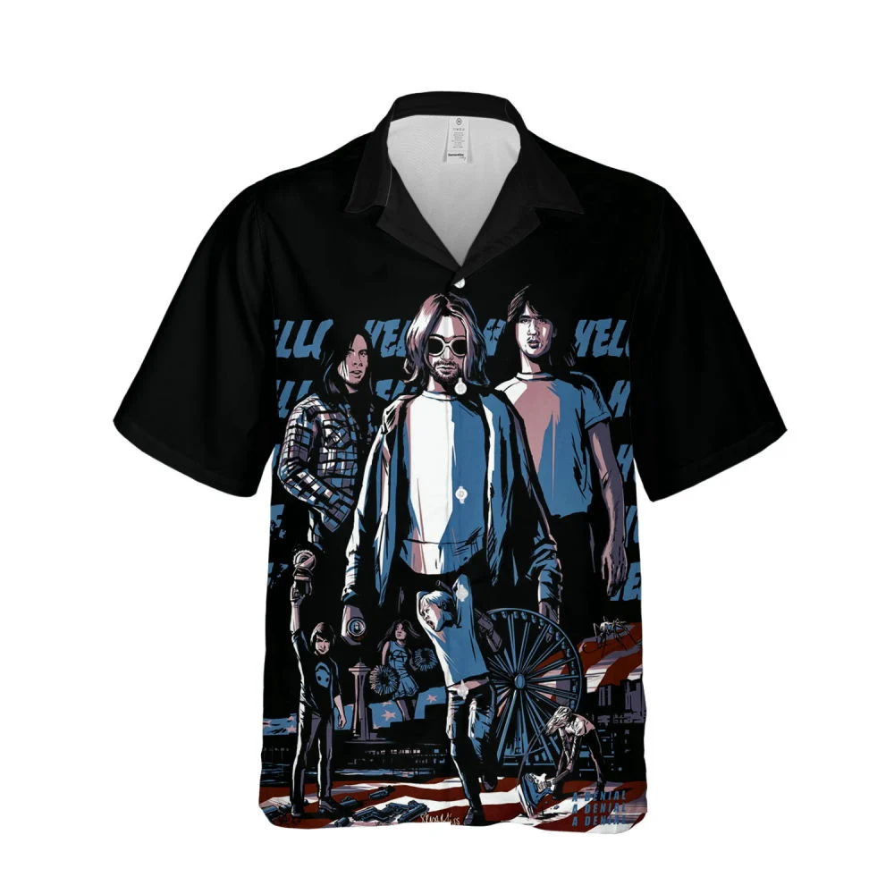 Nirvana Merch Smells Like Teen Spirit Premium Hawaiian Shirt Cuban Shirt HW0601