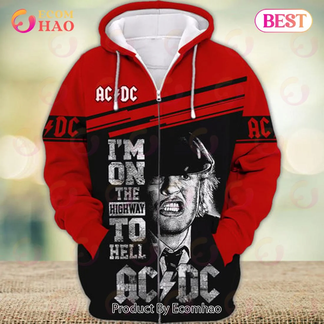 ACDC I'm On The Highway To Hell 3D T-Shirt, Zip Hoodie, Man – Women, Warm, Premium Quality HZ0501