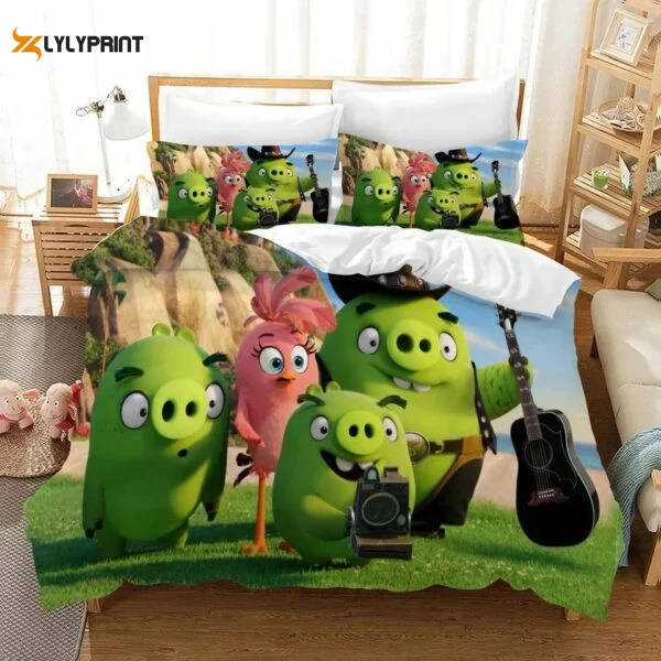 Angry Birds 5 Duvet Quilt Bedding Set 738 , Soft Quilt, King Size, All Season Cozy Quilt QB0901