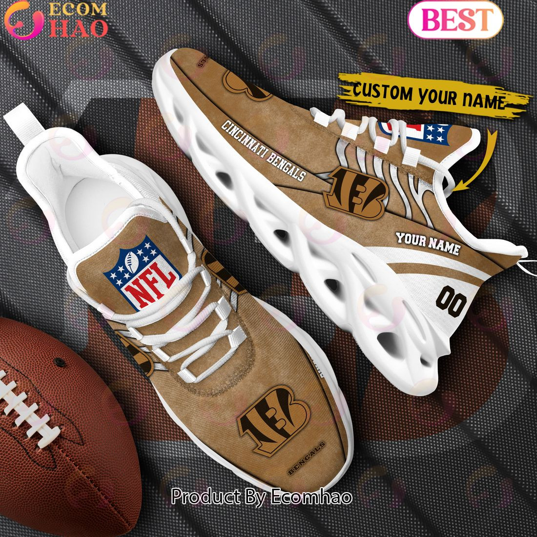 Custom Name Cincinnati Bengals X Salute to Service For Veterans Day Celebration Max Soul Shoes  Unisex sneakers MS0601