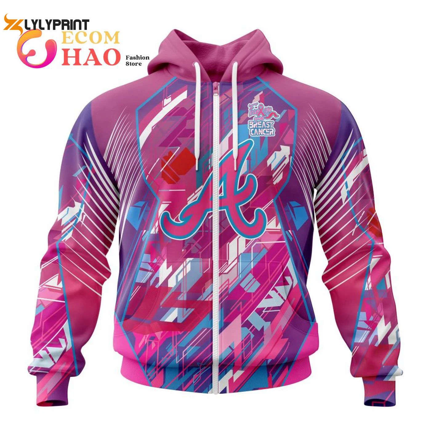 Atlanta Braves Zip Up Hoodie Shirt – Specialized Design AOP Shop Now HZ0501