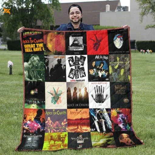 Alice In Chains 1 Quilt Blanket For Fans Home Decor Gift , Soft Quilt, King Size, All Season Cozy Quilt QB0901