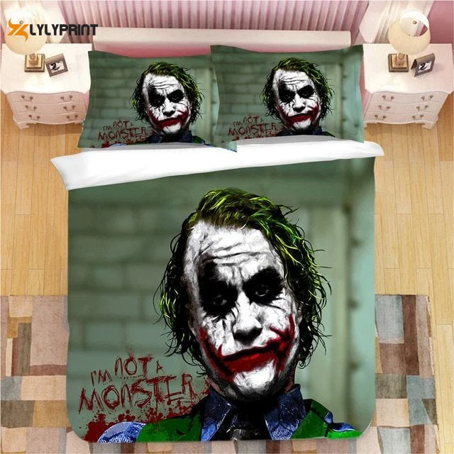 The Dark Knight Joker I'm Not A Monster Duvet Quilt Bedding Set , Soft Quilt, King Size, All Season Cozy Quilt QB0901
