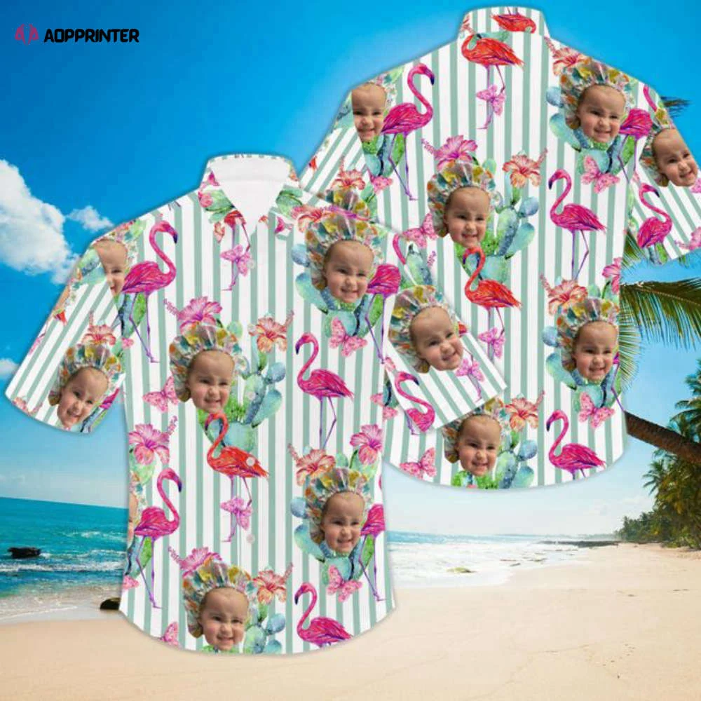 Custom Face Flamingo Aloha Perfect Hawaiian Shirt HW0601