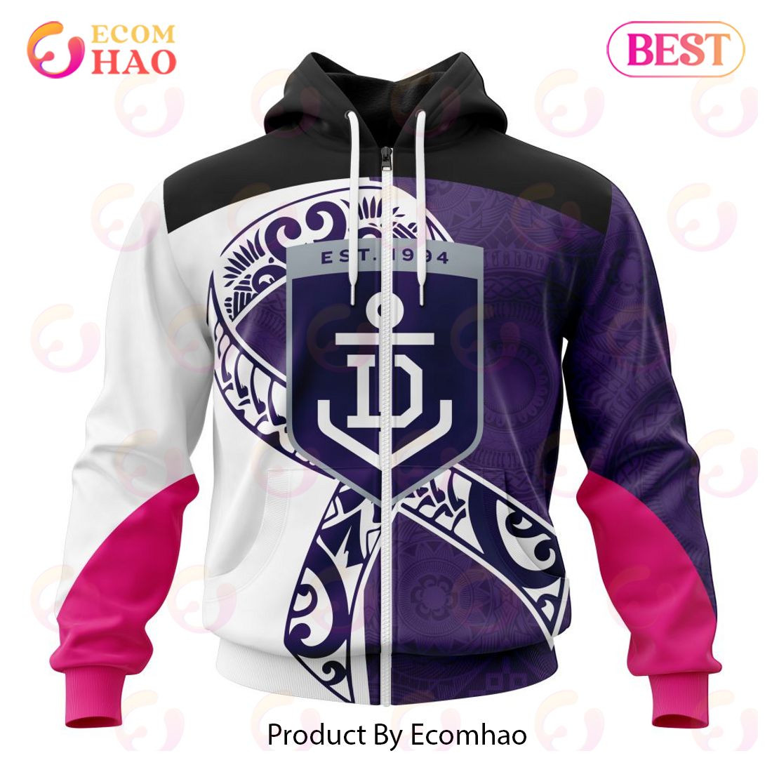 AFL Fremantle Dockers Specialized Kits Samoa Fight Cancer 3D Hoodie, Zip Hoodie, Man - Women, Warm, Premium Quality HZ0501