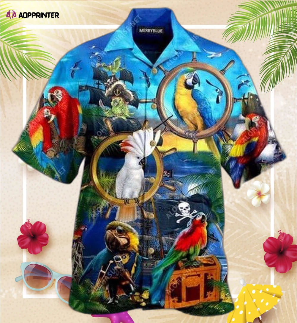 Talk Like A Pirate, Play Like A Parrot Unisex Hawaiian Shirt, Gift For Men And Women HW0601