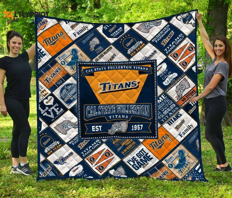 Car State Fullerton Titans 3D Customized Quilt Blanket ,  Soft Quilt, King Size, All Season Cozy Quilt QB0901