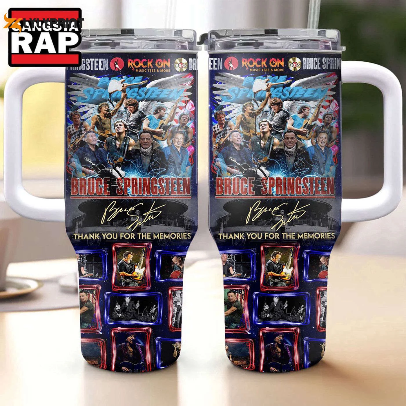 Rock with Bruce Springsteen Signature Stanley Tumbler 40oz - Music Lover s Dream 0501TB40