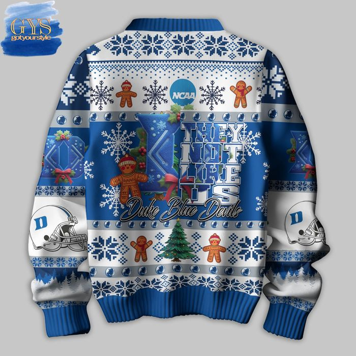 Duke Blue Devils Not Like Us Ugly Christmas Sweater , Cozy Soft Unisex Pullover SW0601