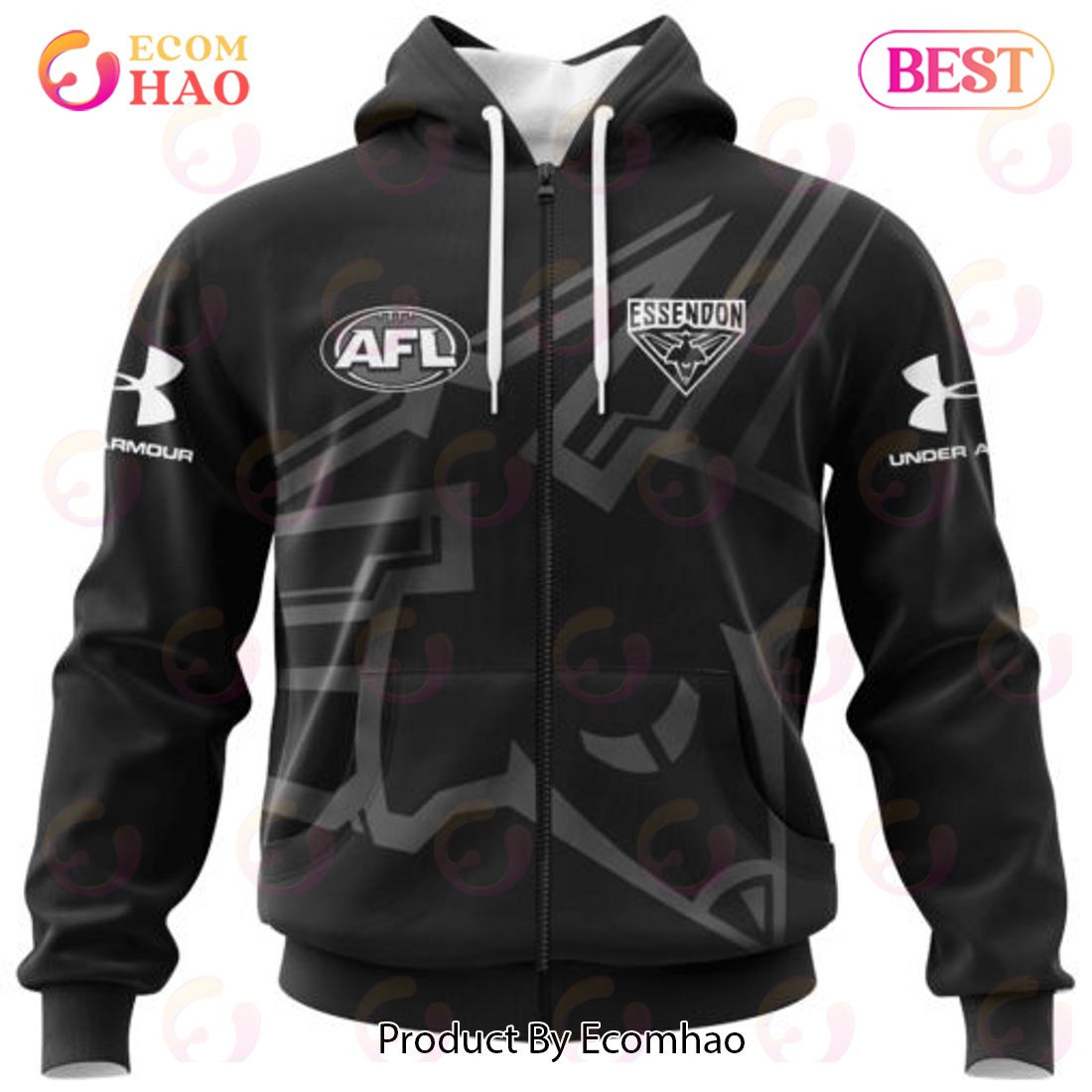 AFL Essendon Football Club Special Monochrome Design 3D Hoodie, Zip Hoodie, Man - Women, Warm, Premium Quality HZ0501