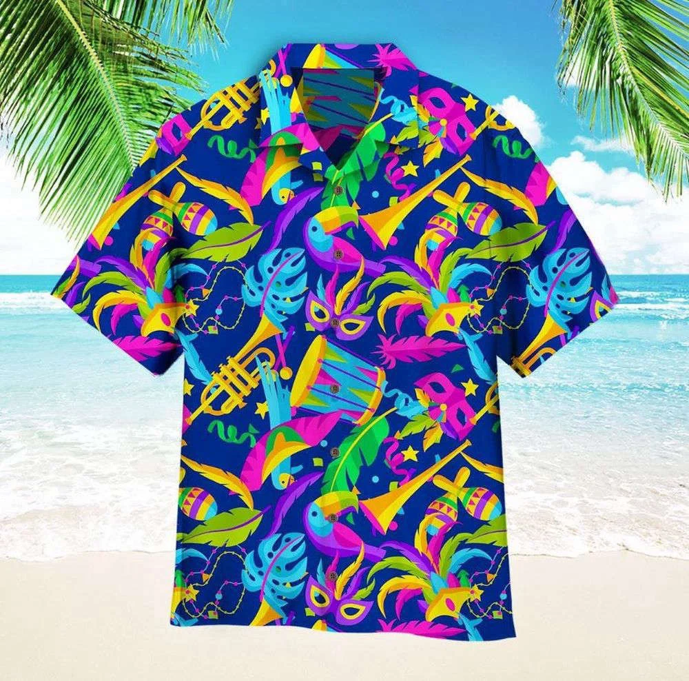 Carnival A Happy Carnival Is Coming Pattern Aloha Hawaiian Shirt, Gift For Men Women HW0601