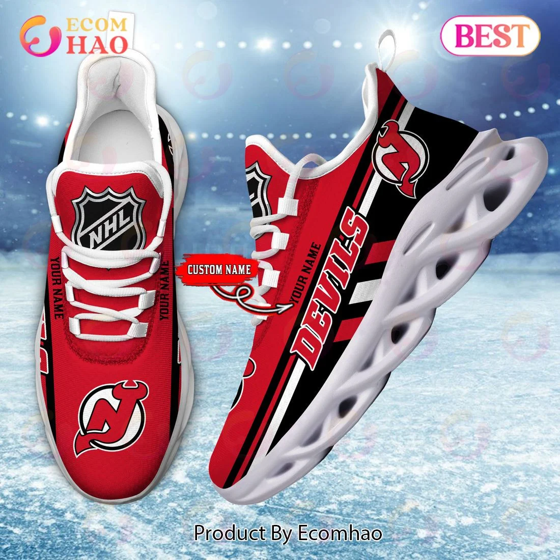 New Jersey Devils Perfect Gift for fans Max Soul Chunky Sneakers, Shoes  Unisex sneakers MS0601