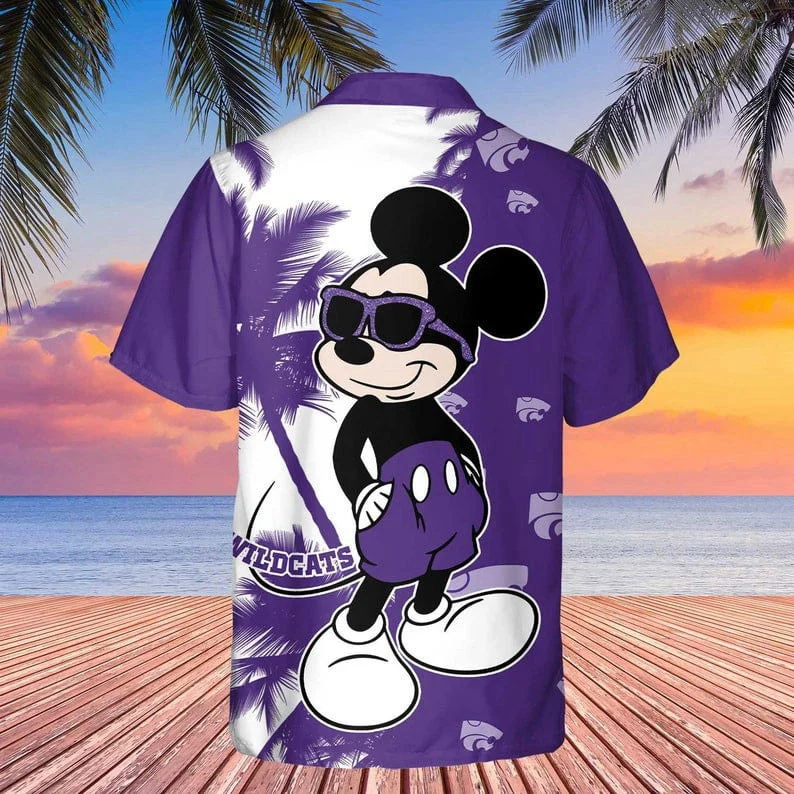 Hot Purple Swag Mickey Mouse Disney Cartoon Hawaiian Shirt HW0601