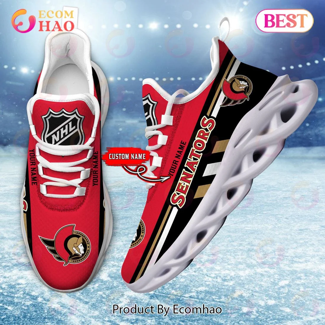 Ottawa Senators Perfect Gift for fans Max Soul Chunky Sneakers, Shoes  Unisex sneakers MS0601