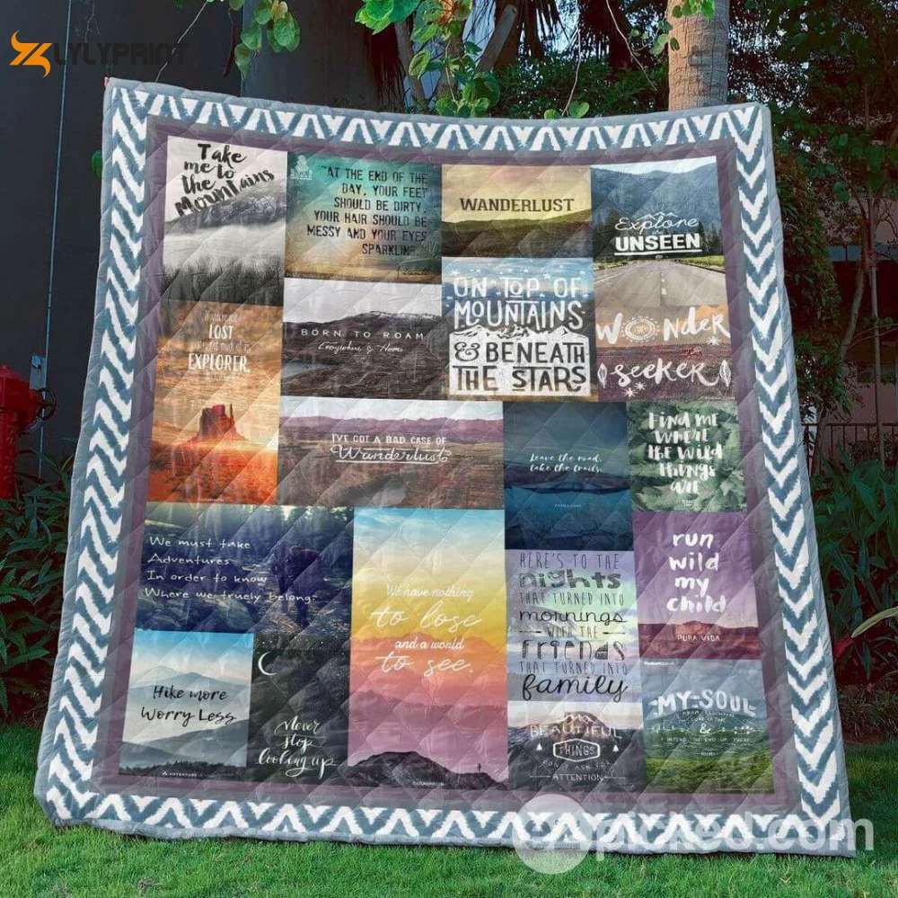 Take Me To The Mountains 3D Customized Quilt , Soft Quilt, King Size, All Season Cozy Quilt QB0901