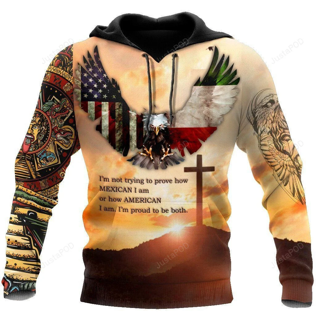 Mexico and America 3D All Over Printed Hoodie, Zip- Up Hoodie HZ0501