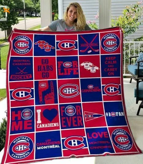 Montreal Canadiens Quilt For Fans Home Decor Gift , Soft Quilt, King Size, All Season Cozy Quilt QB0901