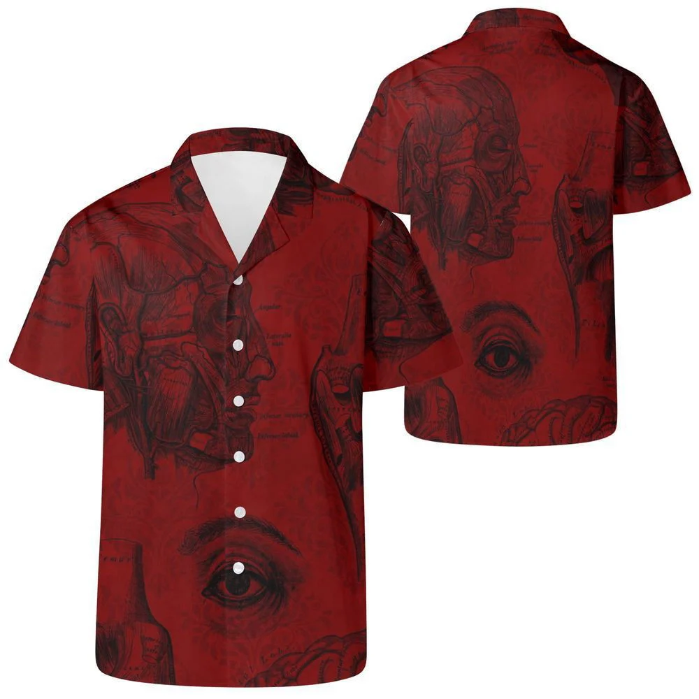 Dracula Vampire Heart Hawaiian Shirt, Horror Aloha Shirt, Gift For Men Women HW0601