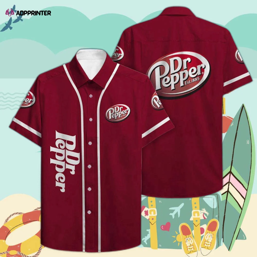 Dr Pepper All Over Print 3D Hawaiian Shirt HW0601