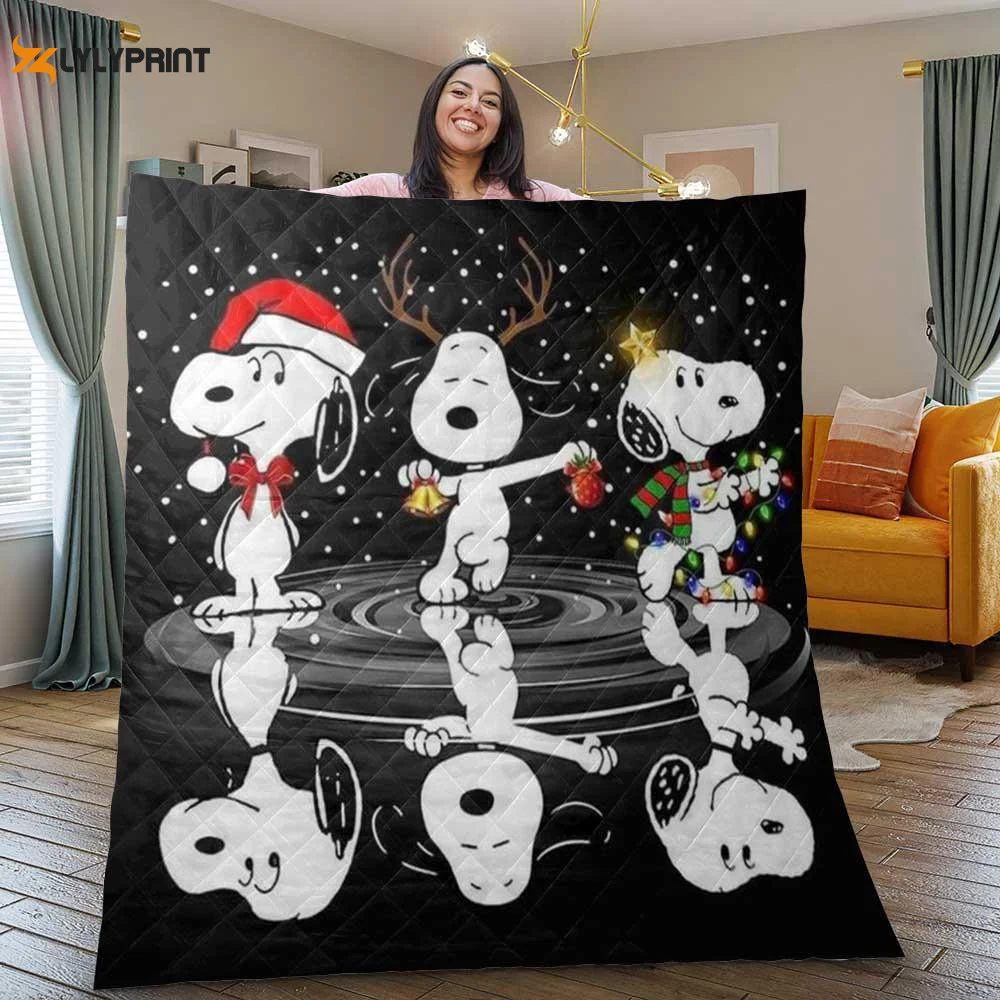 Funny Snoopy Quilt Blanket Gift For Home Decor ,  Soft Quilt, King Size, All Season Cozy Quilt QB0901
