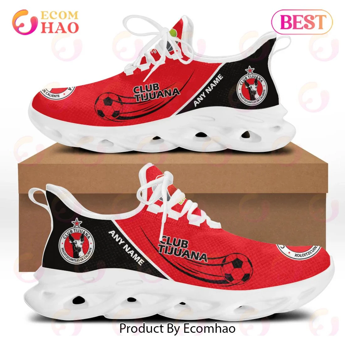 LIGA MX Club Tijuana Special Max Soul Shoes Design ST2301  Unisex sneakers MS0601