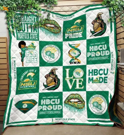 Norfolk State Quilt Blanket For Fans Home Decor Gift , Soft Quilt, King Size, All Season Cozy Quilt QB0901