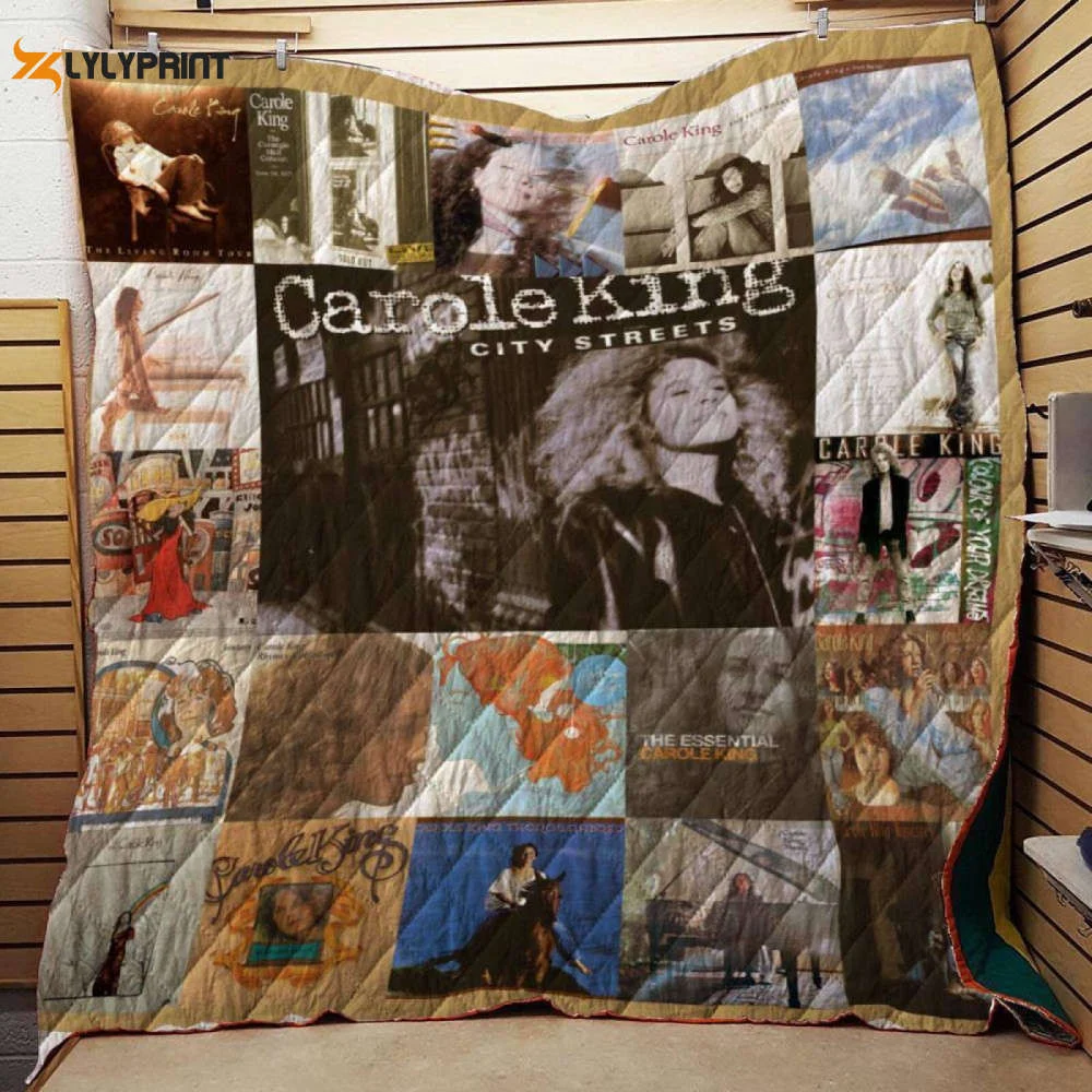 Carole King Albums Quilt Blanket Gift For Home Decor ,  Soft Quilt, King Size, All Season Cozy Quilt QB0901