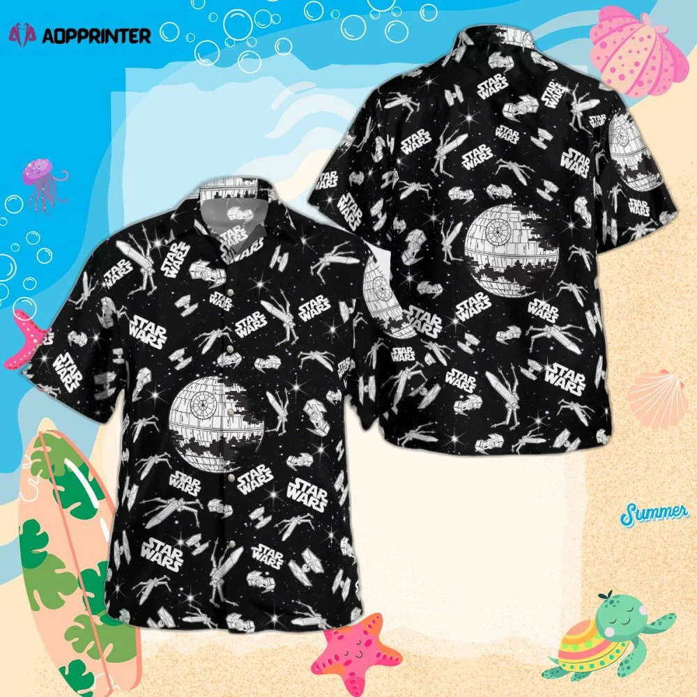 Star Wars Black Hawaiian Shirt Summer 2023 Hot HW0601
