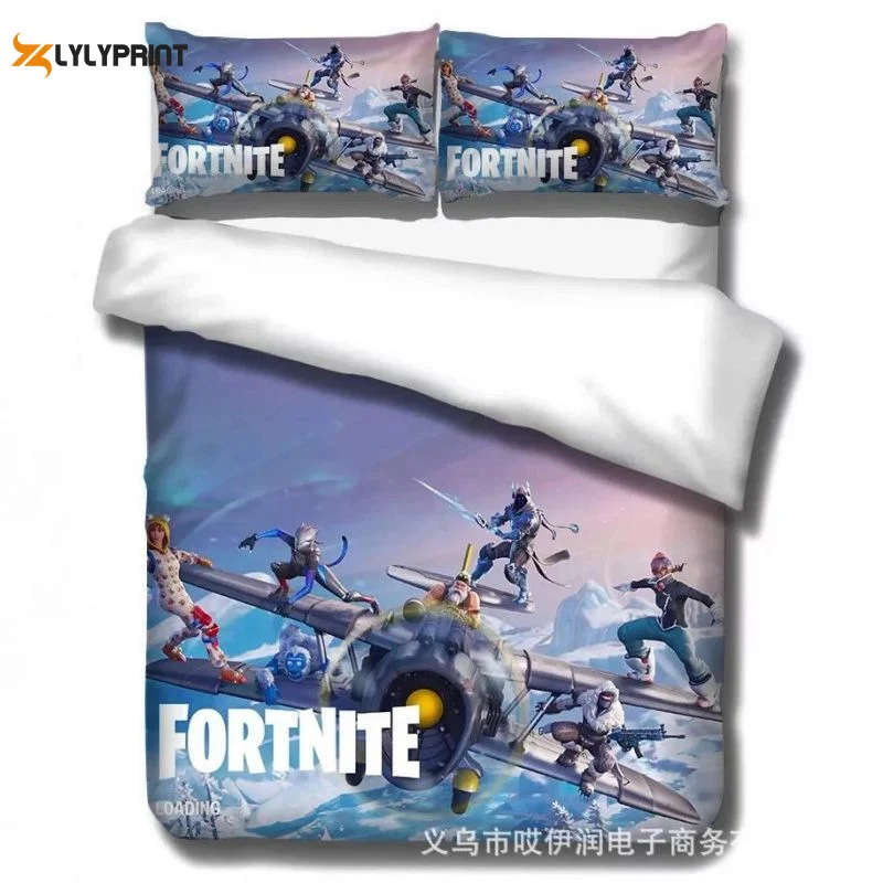 Fortnite Season Duvet Quilt Bedding Set , Soft Quilt, King Size, All Season Cozy Quilt QB0901