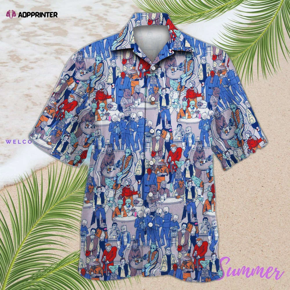 Star Wars Cantina Hawaiian Shirt Shorts Summer 2023 Hot HW0601