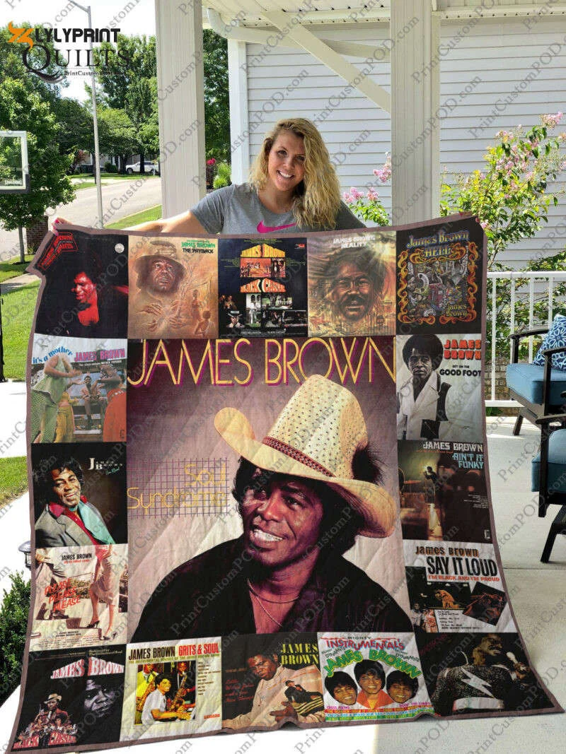 James Brown Quilt Blanket Gift For Home Decor For Fans ,  Soft Quilt, King Size, All Season Cozy Quilt QB0901