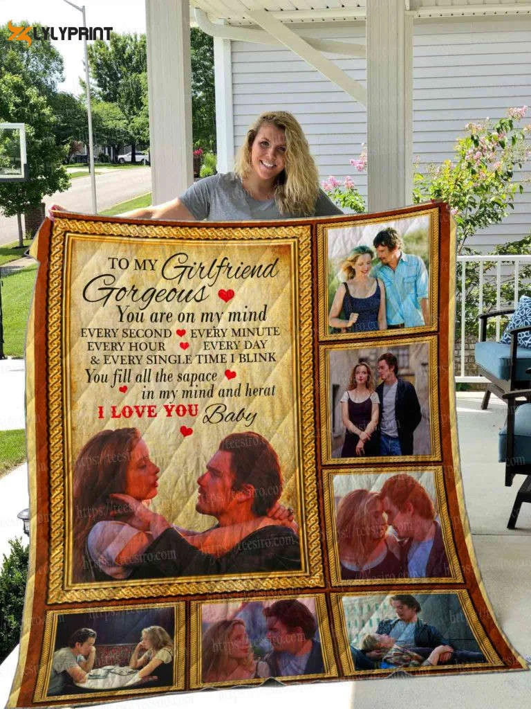Before Sunrise To My Girlfriend 3D Quilt Blanket For Fans Home Decor Gift ,  Soft Quilt, King Size, All Season Cozy Quilt QB0901
