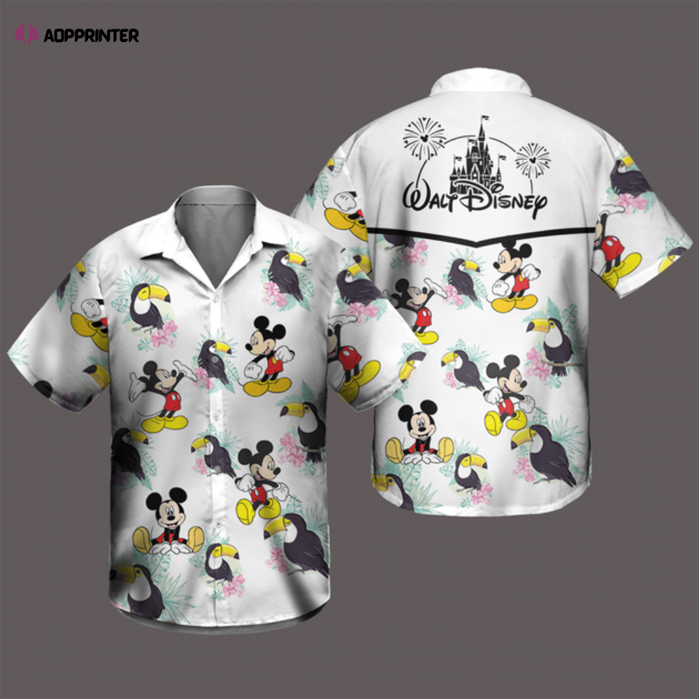 Disney Mickey Mouse Hawaiian Shirt, Summer Beach Trip Family Hawaiian Shirt HW0601