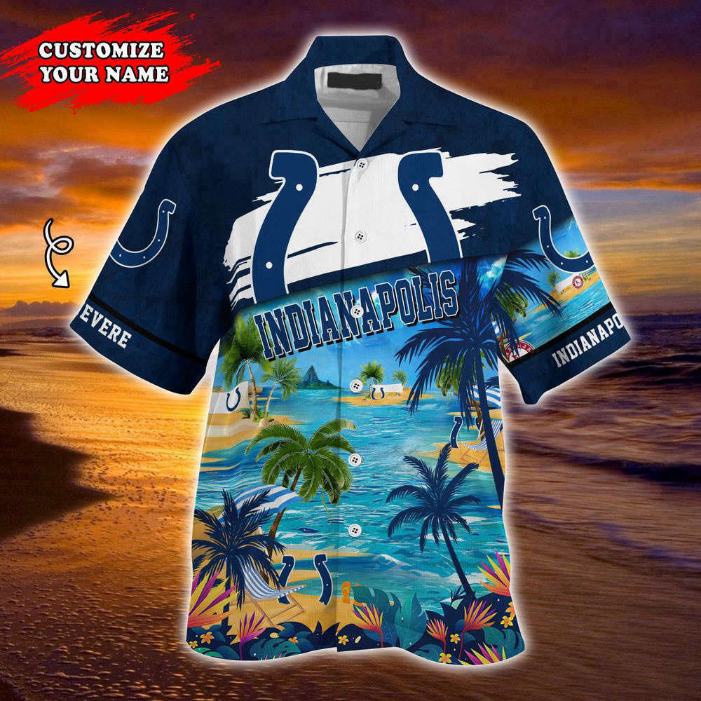 Indianapolis Colts NFL-Customized Summer Hawaii Shirt For Sports Fans HW0601